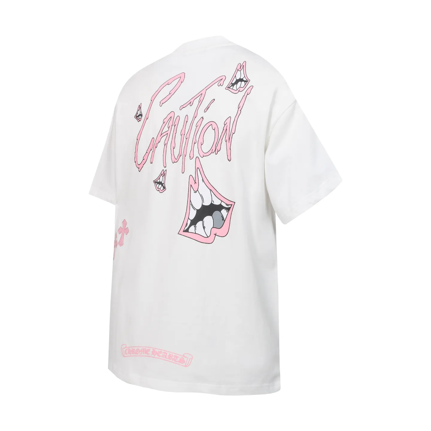 P160 Chrome Hearts CH Chrome Hearts Heavy Industry lip graffiti leather cross ✝️Short-sleeved T-shirt Use imported Tajima machine embroidery Correctly configured Black 2025 Chrome Hearts nylon bag authentic packaging 260 grams of custom-dyed double yarn cotton Large version Loose and stylish Differentiation from low version slim and long version The upper body pulls the hips 100% commitment: top quality Do not make fast food The highest version on the market Top quality - different from the ordinary versions on the market If you care about quality, you should also respect the price. Absolutely 0 after-sales service and 0 return rate so far. It’s hard not to love the style - 260g custom-dyed double yarn fabric - Correct high-density main mark, washed tag, hand-sewn